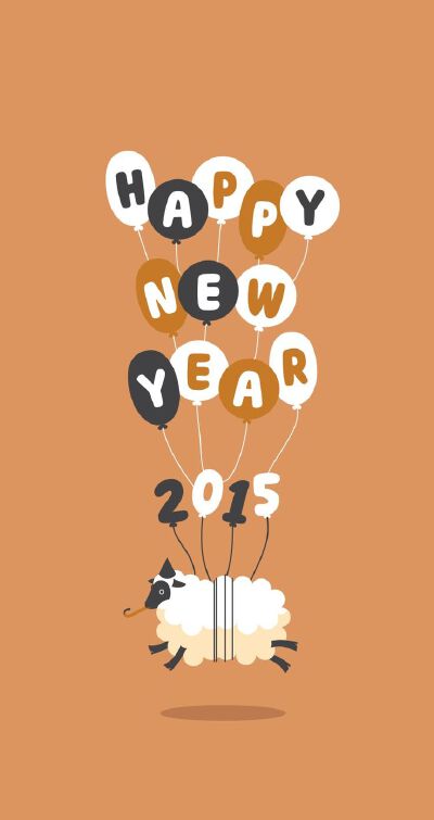 Tap image for more New Year 2015 iPhone 6 wallpapers! Happy new year 2015 - @mobile9 | #iphone #calendar