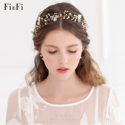 [爱喵网] FIFI Kelly。田园风闪钻水晶花环新娘头饰 www.imior.com