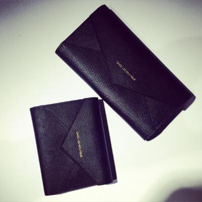 CHOC LEE BOUTIQUE：SAINT BLACK黑色头层牛皮钱包
