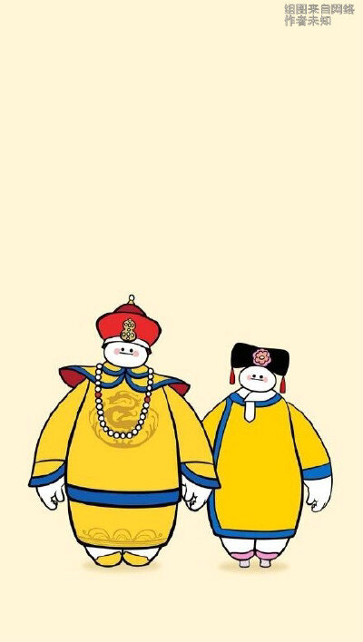 故宫博物馆画的穿越千年的大白(◕— ◕)~~故宫也开始卖萌了