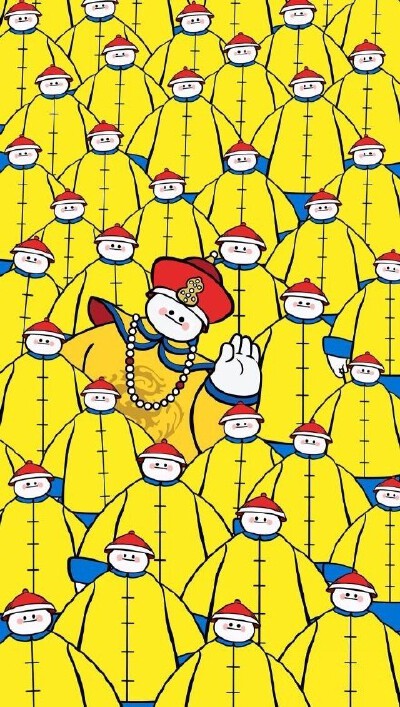 故宫博物馆画的穿越千年的大白(◕— ◕)~~故宫也开始卖萌了