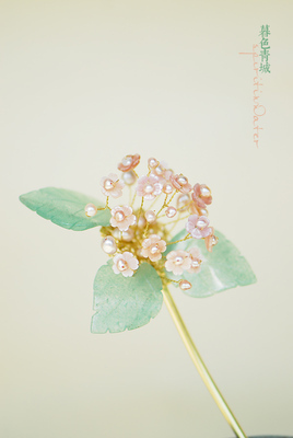 〔暮色青城〕蕴春风十里，化作你的香气 仿生花朵发簪步摇
