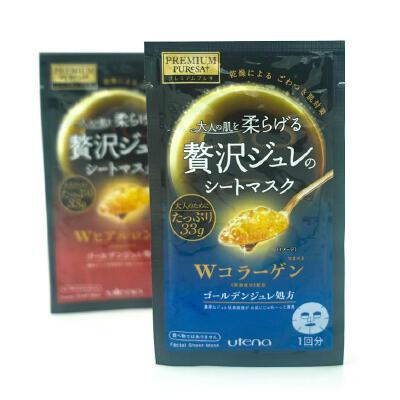 日本大热 佑天兰PURESA PREMIUM PURESA 黄金级果冻面膜 33g单片