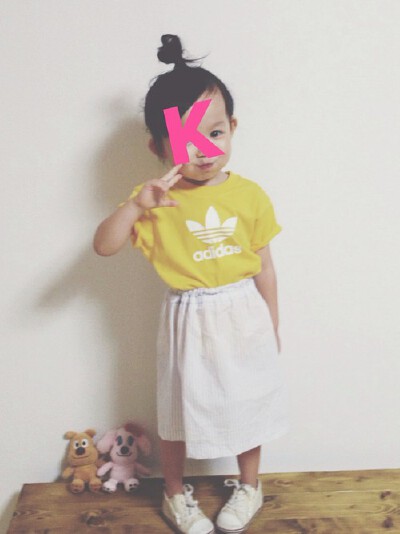 keemiiiiiTシャツ・カットソー「adidas 」搭配 萝莉 小孩 小美女 可爱 摄影 壁纸