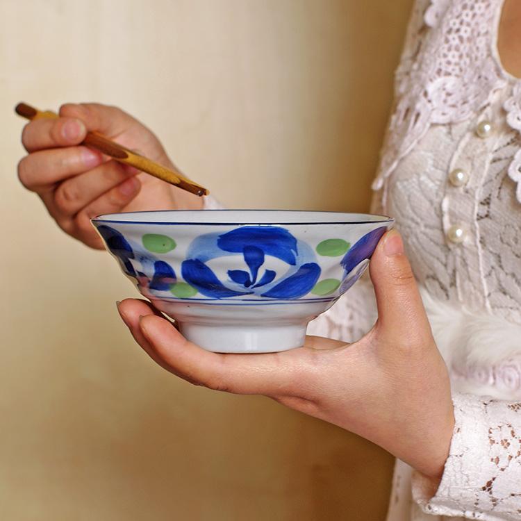 非非小筑 和风宋青瓷 手彩斗碗 菜碗饭碗点心碗 鲜芋仙