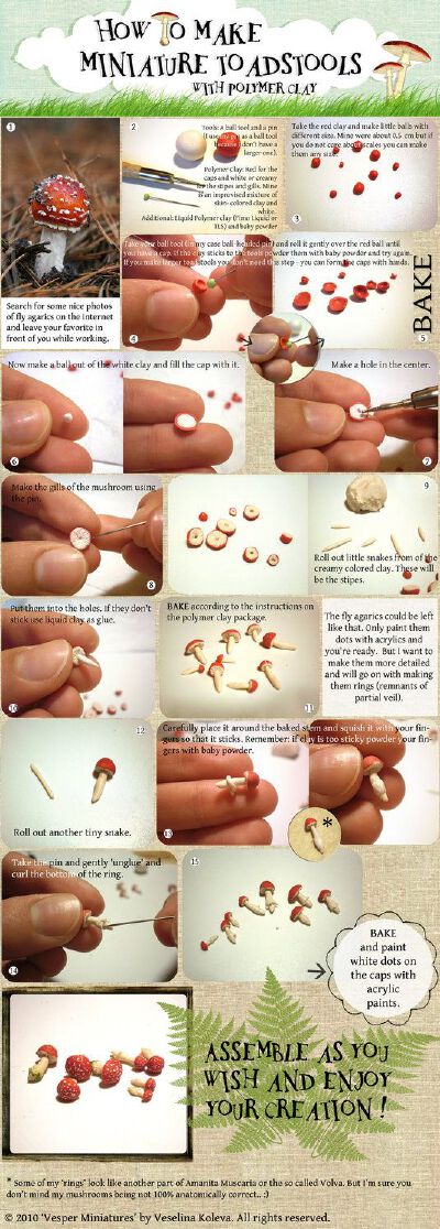 Tutorial: mini mushrooms