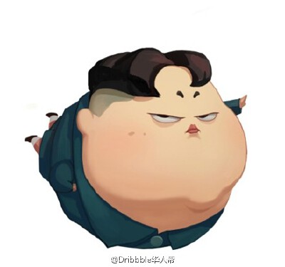 #dribbble每日精选# 插画师冻秋梨的一群胖子，→http://www.zcool.com.cn/work/ZODY5OTMzMg==.html