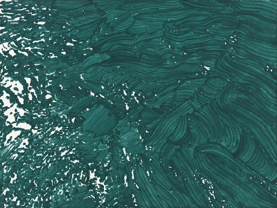 海水的纹路。作者：画家Katie Brennan