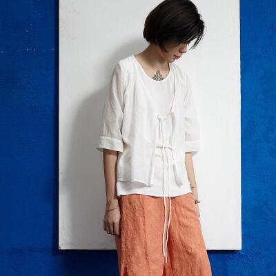 寺山文也 原创设计假两件提花肌理空调衫防晒衫上衣开衫《纹路》