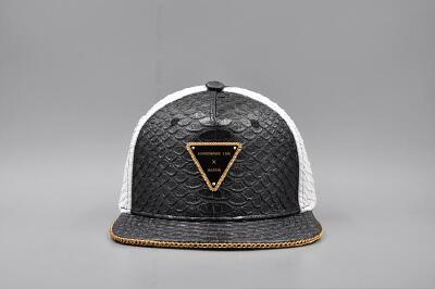 HATER X HARDWARE LDN 伦敦 黑白蟒蛇 锁链帽檐 Strapback