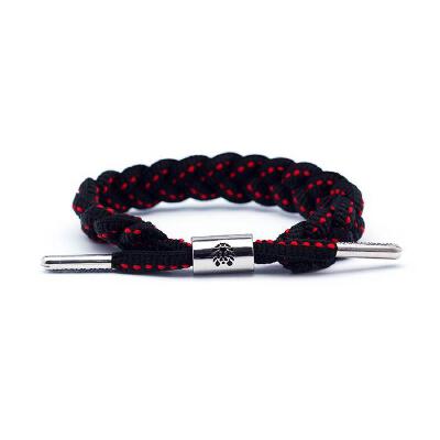 Rastaclat 美国鞋带手链 BLACK ROSE BERD 黑红