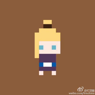 像素系列特别篇之火影忍者。先画几个看看能认出来不，水平一般，谢谢支持！@火影忍者 @火影忍者官方论坛