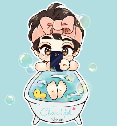 EXO 朴灿烈 西安洗澡澡的鱼