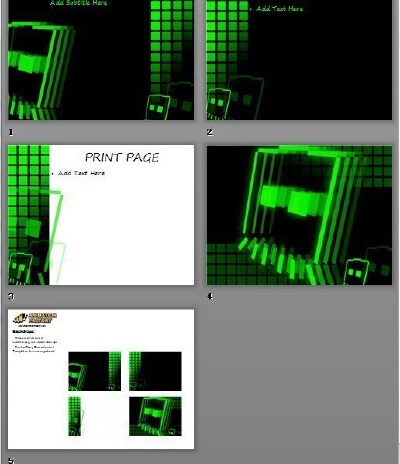 绿色电子科技ppt背景www.2ppt.cn