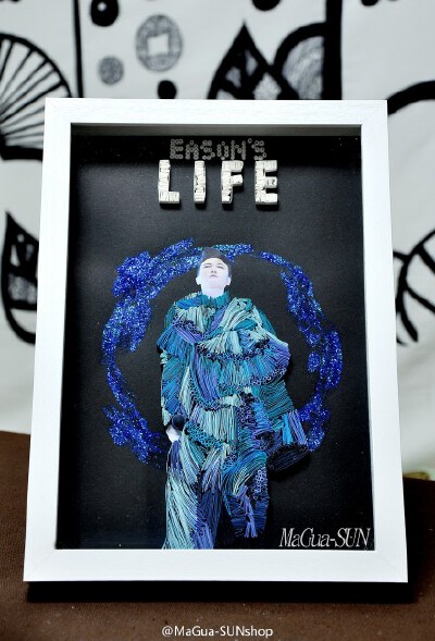 E神陈奕迅~my love~your life~eason‘s life 衍纸装饰画~辛苦了好大个月份做出来捏~小新欢
