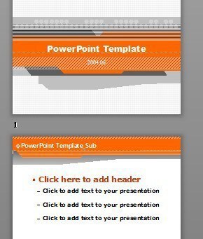 灰格细条纹橘红黑横条简约通用PPT模板www.2ppt.cn
