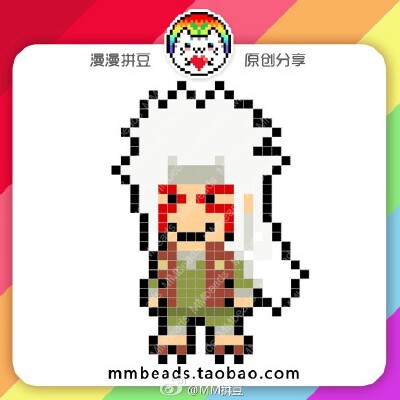 #火影忍者# 最爱卡卡西~你们不要和我抢~~~~~日系Q版火影，拿好不送~#我爱拼豆#