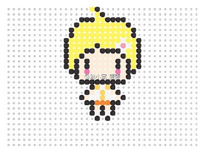 手工 perlerbeads pixelart 拼拼豆豆