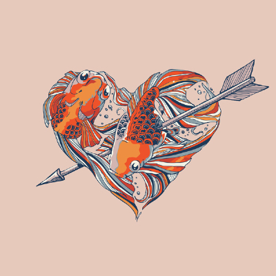Huebucket的The Heart Series创意插画设计