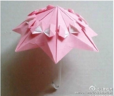 手把手教你折小花伞，送给你喜欢的人~ 筒子们马克起来