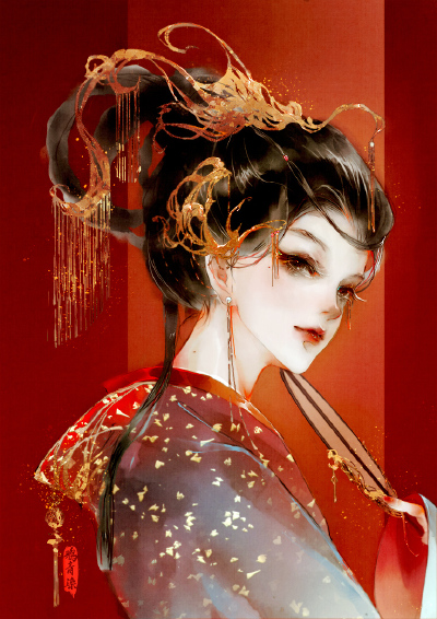 （古风美人）绘师：鸦青染