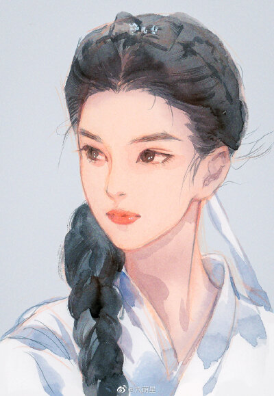 （古风美人 . 小龙女）绘师：六萌星