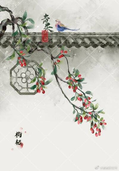 （古风素材）绘师：画画的青禾