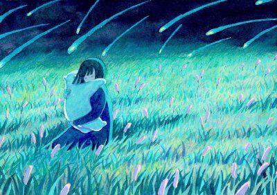 少女与熊
画师ins：whiterain