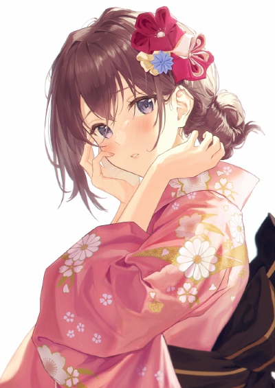 和服女子 绘师：いちかわはる（p id=10551987） 本作品id=87348548