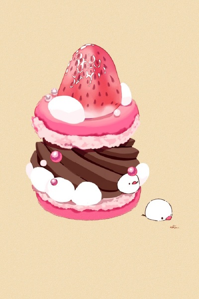 动物 美食 萌插画 チャイ