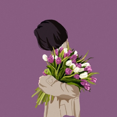  情侣插画
