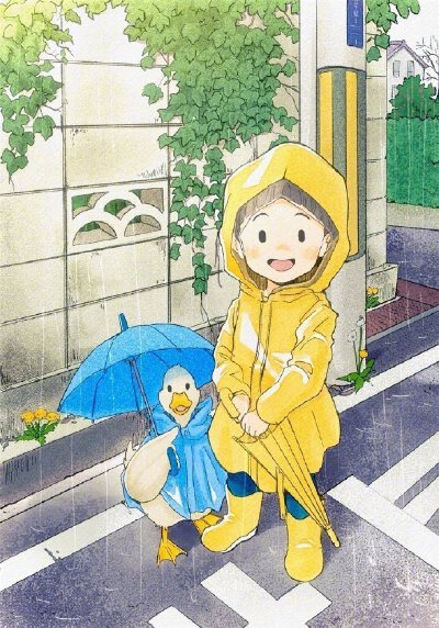 [cp]那些快乐的日子。ins：fujiwara_illustration ​​​[/cp]