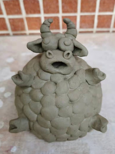陶艺——牛气冲天