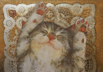 来一组猫咪插画
猫咪/插画/油画/壁纸
礼貌抱图