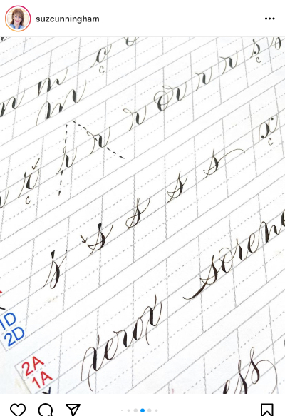 Roundhand copperplate 英文花体书法 搬运自ins