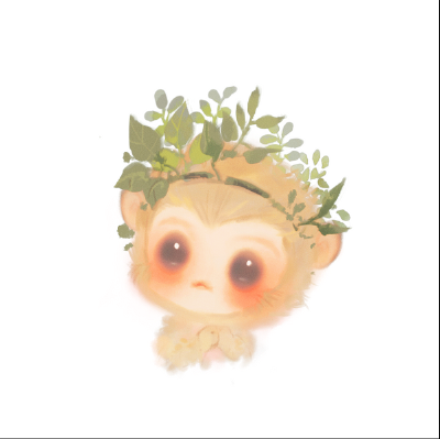 【古风插画】#萌萌的孙大圣# 作者：眠狼 图源LOFTER