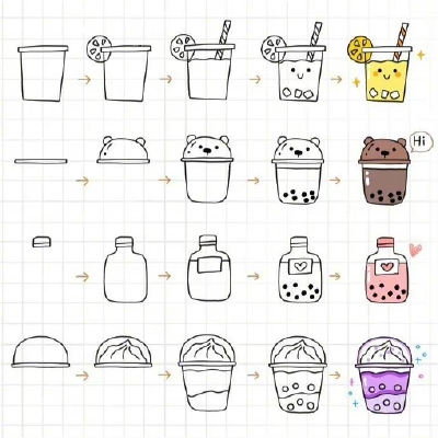 手账素材/简笔画简单图案教程