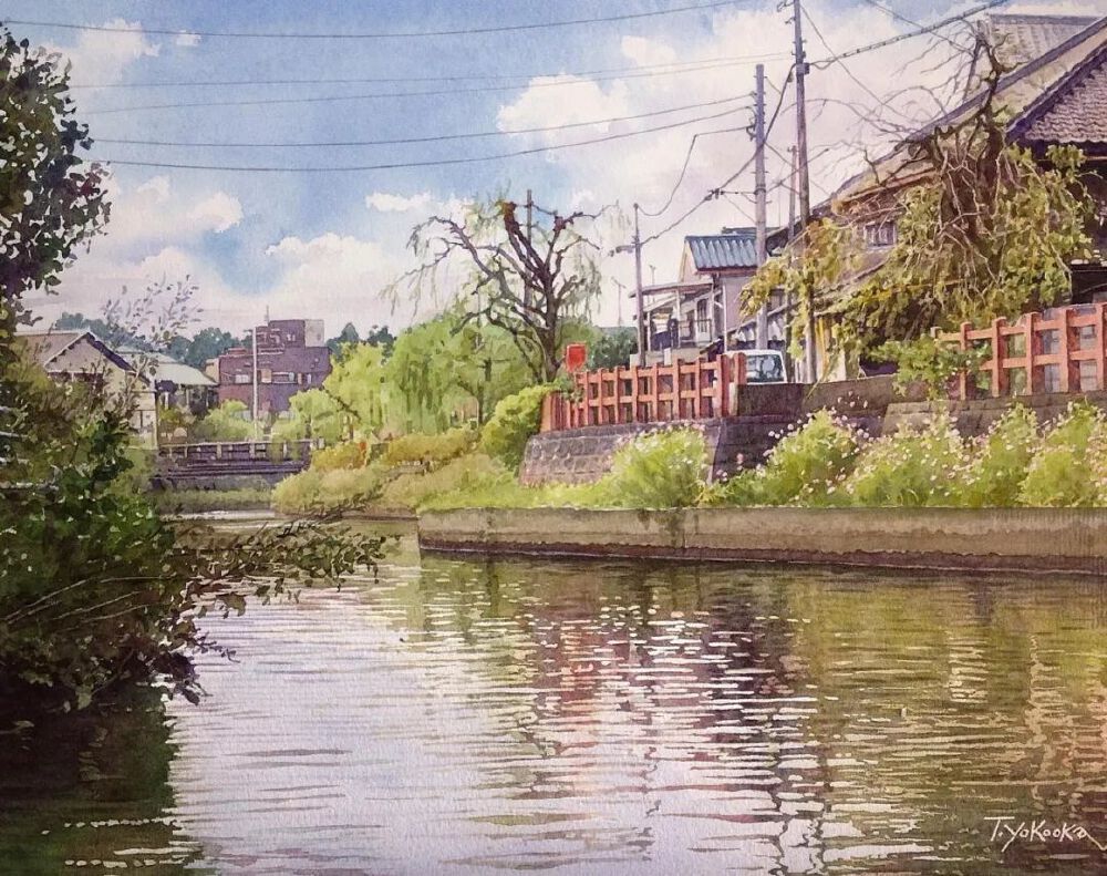 画师：1949年出生于日本香川县高松市，现居千叶县，是日本著名的水彩画家、插画家Takumi_yokookatakumi_yokooka浪漫而美好的画面，用最细腻的手法，给人展现了一种清新通透的视觉感观，给人无尽的视觉享受，如此强烈生动、清透而干净。