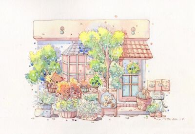 作者：@momo钢笔淡彩