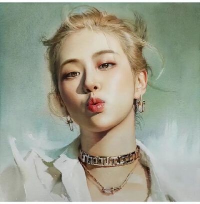 水彩是来自韩国的misulbu的作品在他的画里都满含情绪充满张力，misulbu很喜欢将人物置身于大面积的花朵背景下笔触轻松生动，既有狂野的勾勒又有细腻的刻画，相得益彰