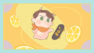#王一博Q版 \(≧▽≦\) （cr.枣波波）