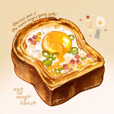 一组治愈的美食插图画来啦
Twi:bestrollever