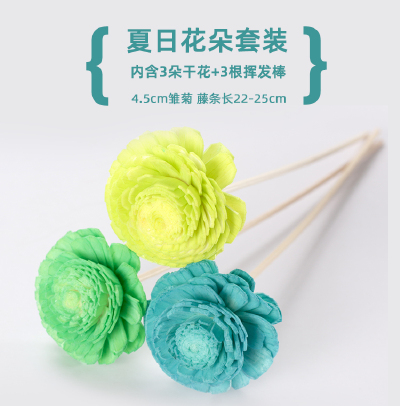 无火香薰扩香干花 香氛藤条 挥发工具 扩香棒花 散香配件香薰棒