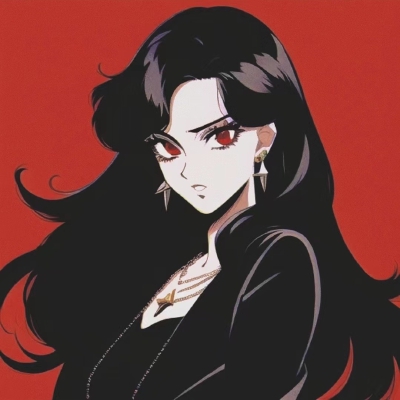 复古旧漫女头