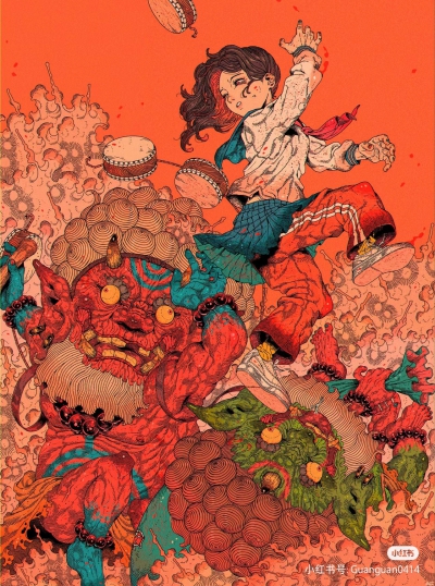 日本插画师kou作品
