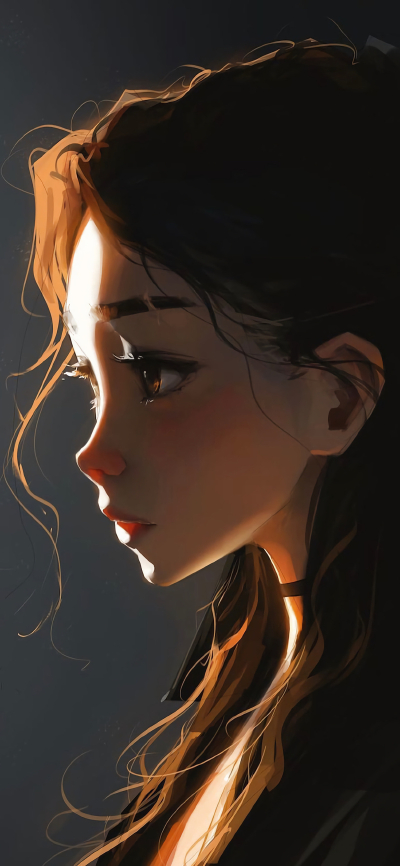 手绘美女，清新手绘，甜美女生，女生插画，少女风