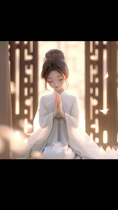 禅意佛系女生头像