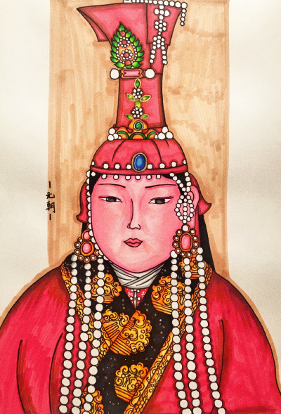 元朝 儿童画 