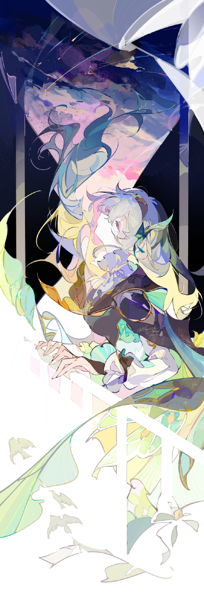 画师：pixiv：ezu
壁纸及头像OK～！超美～