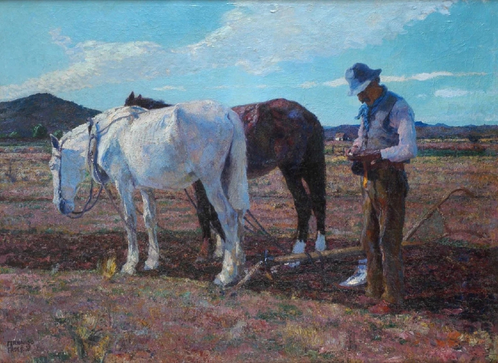 费尔南多·费德 (Fernando Fader，1882-1935年)，是一位阿根廷画家。1900年，他搬到慕尼黑，在当地一所职业学校就读。这次培训让他得以进入著名的慕尼黑美术学院，在那里他得到了欧洲巴比松自然主义学派著名人物海因里希·冯·祖格尔(Heinrich von Zügel)的指导。